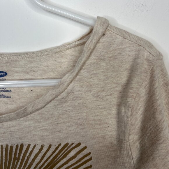 Old Navy Girls L 10 12 Long Sleeve Hello Sunshine Graphic Tee - Picture 4 of 6